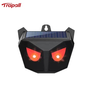 La luz roja del jardín parpadea brillantemente estilo búho Animal disuasorio expulsar ratón repelente de pájaros dispositivo Solar repelente de animales - Product Image 2