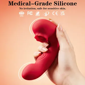 Vibrador de succión clitoriana BANSEY 3 en 1 con 3 motores, 9 modos de vibración, cabeza en forma de rosa, masajeador de succión para clítoris, punto G y pezones. - Product Image 5