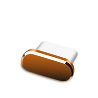Vente en gros d'usine, port de charge USB C en alliage d'aluminium multicolore, bouchon anti-poussière en métal pour téléphone portable de type C