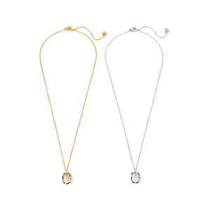 Collier pendentif en forme de V, or, argent, acier inoxydable, cristal, strass, charme, bijoux de mode pour femmes - Product Image 4