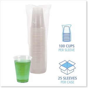 Boardwalk BWKTRANSCUP14CT <b>Cold</b> <b>Cups</b> Translucent Plastic Drinkware - Product Image 2