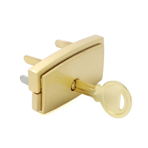 Zamak Lock With Key For Jewelry <b>Box</b> Ornament <b>Box</b> Cigar <b>Box</b> Durable Hardware Accessory <b>Chrome</b> Finish A007 - Product Image 1