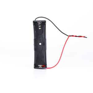 뜨거운 판매 사용자 정의 블랙 <span class=keywords><strong>1</strong></span> <span class=keywords><strong>2</strong></span> 3 4 슬롯 3.7V 26650 18650 리튬 배터리 홀더 케이스 커버 와이어 전자 장비 - Product Image 2