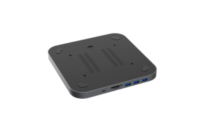 M1/M2 Pro màu xám <span class=keywords><strong>Mac</strong></span> Mini HUB cho Apple M1 đầu đọc thẻ USB M.2 SSD loại C HUB với ổ cứng bao vây - Product Image 6