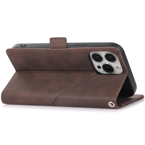 Nouvel étui de protection pratique en cuir PU avec fentes pour cartes, <span class=keywords><strong>portable</strong></span> et simple, pour <span class=keywords><strong>iPhone</strong></span> 11 12 13 14 15 Pro Max - Product Image 3