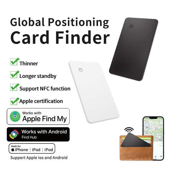 Google Android Wallet Finder Air Tag Find Hub Device Luggage Anti Lost GPS Tracker Locator Find My Card for IPhone IOS with NFC