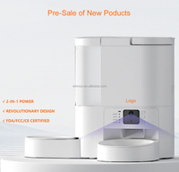 Nouveau design 4L chat chien nourriture et distributeur d'eau 2.4G & 5G mangeoire automatique nourriture eau bol 2 en 1 Pet Smart Feeder avec caméra