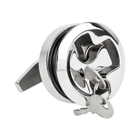 Accessoires de quincaillerie marine de qualité supérieure, loquet de trappe marine en acier inoxydable 316 avec clé pour bateau