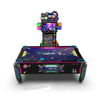 Machine d'arcade de hockey aérien en anglais, à monnayeur, pour centre de divertissement, avec écran et fonction multi-balles