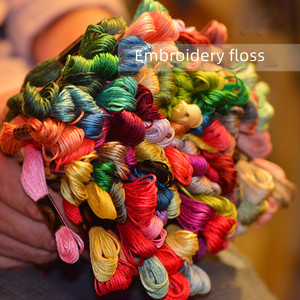 447 couleurs pur coton fil à broder à la main coton égyptien point de croix fils écheveaux gamme complète de couleurs - Product Image 5