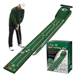 2024 Indoor Golf Putter Trainer Oefenset Trainingsmat Indoor Minigolf Putting Green Golf Simulator Set