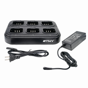 เครื่องชาร์จแบบ 6 ช่อง สำหรับหลายเครื่อง สามารถปรับแต่งได้สำหรับวิทยุยี่ห้อ ETMY MOTOROLA, KIRISUN, HYTERA, ICOM, Yaesu, kenwood - Product Image 5