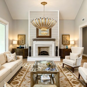 Chandeliers Pendant <b>Lights</b> Modern Pendant <b>Light</b> Luxury Hanging <b>Light</b> Gold <b>Leaf</b> Ceiling Lamp for Living Room Dining Room Hotel - Product Image 2