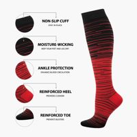 Chaussettes de compression OEM 15-20 mmHg, hauteur genou, jacquard, respirantes, pour le soutien de la circulation, idéales pour les voyages en avion et l'athlétisme