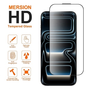 ฟิล์มกระจกนิรภัยกันแสงสีฟ้า HD ใส 9H สำหรับ <span class=keywords><strong>iPhone</strong></span> 18 17 16 15 14 13 <span class=keywords><strong>12</strong></span> 11 X Pro Max หนา 0.33 มม. ขอบโค้ง 2.5D - Product Image 2