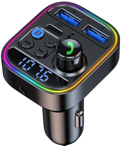 Высокое качество Hands-free мобильный телефон беспроводной BT Usb Автомобильное быстрое зарядное устройство Fm-плеер передатчик - Product Image 3