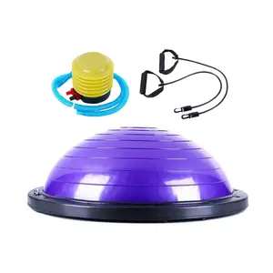 高品質の女性スポーツ練習機器半球家庭用ボディ使用安定性ヨガハーフボール