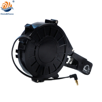 Carrete de Cable Eléctrico Retráctil Mini de 12V con Enchufe Americano y Cable USB Retráctil de 1.5m, Precio Mayorista, Ignífugo