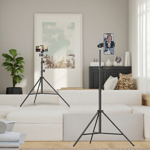 Có thể gập lại 2M nối dài nhôm tripod <span class=keywords><strong>monopod</strong></span> cho điện thoại thông minh LED máy ảnh kỹ thuật số vòng ánh sáng điện thoại di động chủ đứng chụp - Product Image 4