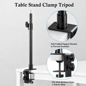 Soporte de cámara de CCTV con <span class=keywords><strong>alarma</strong></span>, soporte en C ajustable con abrazadera para escritorio - Product Image 2