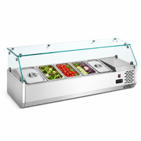 Vitrine Réfrigérée Commerciale pour Salades et Pizzas, Présentoir de Comptoir pour Restaurants, Réfrigérateur de Comptoir pour Salades, Conteneur Réfrigéré pour Salades