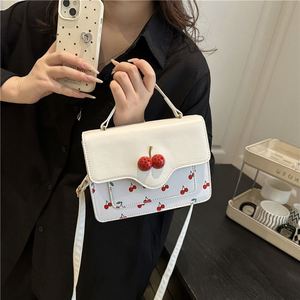 <b>Small</b> Fresh Cherry Printed Handbag Fashion Designer Style <b>Shoulder</b> <b>Bag</b> Versatile <b>Shoulder</b> <b>Bag</b> - Product Image 3