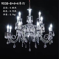 Luminaires décoratifs de mariage en fer forgé électroplaqué et cristal, détachables, élégants, modernes, de haute qualité, nouvelle arrivée
