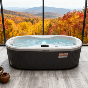 Jacuzzi de Hidromasaje Pequeño para 2 Personas, Interior/Exterior, con 15 Jets - Product Image 1