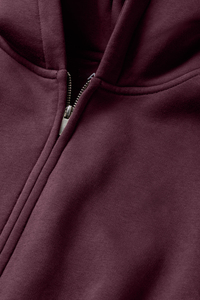 Sudadera con capucha y cremallera para mujer, súper suave, sostenible, certificada, de algodón orgánico y poliéster reciclado, con pantalones de chándal largos. - Product Image 6