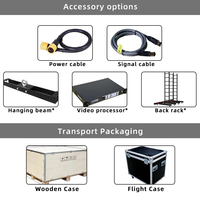 Pantalla LED P2.6 P2.9 P3.91 P4.81 para interiores y exteriores, 500x1000mm, 500x500mm, soporte de armazón, Panel de pared LED resistente al agua, P3 para Dj