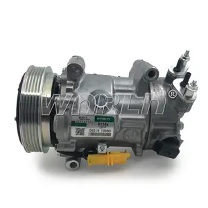6C12 Car AC Compressor Model For Peugeot 207 307 308 2.0 Citreon C4 C3 6453QJ 6453QK 6453WK 6453WL 96519109 WXPG023