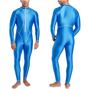 Fabricant de maillots de bain sportifs personnalisés pour hommes : Combinaison de bain intégrale anti-UV, pantalon long de bain, combinaison brillante, maillot de bain une pièce - Product Image 3