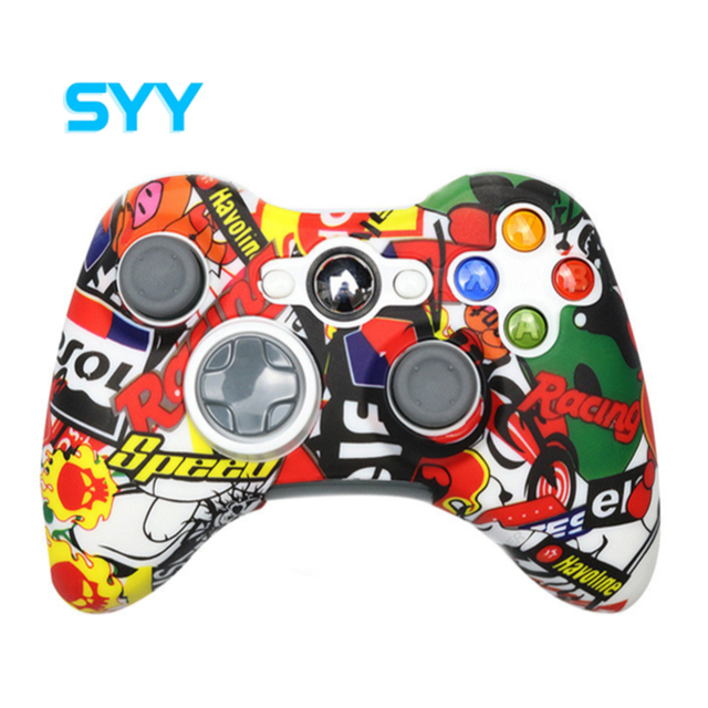 SYY Wireless Game Controller Protective Shell Soft Silicone Case (MIX Color) for 360 Video Game Accessories