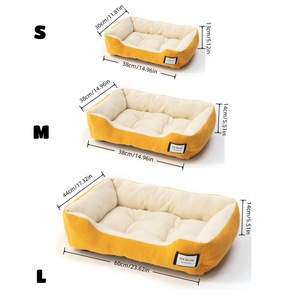 Nouveau lit d'hiver pour chiens de petite et moyenne taille, anti-adhérent aux poils, chaud, lavable en machine, coussin de couchage pour chat, nid pour animaux de compagnie - Product Image 1
