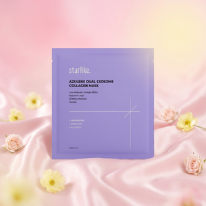 STARLIKE Azulene Dual Exosome Collagen Whitening Anti-Wrinkle Herbal Hydrogel Sheet Mask 1 กล่อง (40 กรัม 5 ชิ้น) |   CPNP SCPN MoCRA - Product Image 2