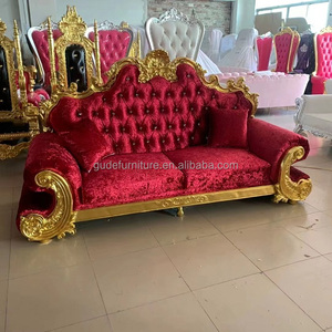 เก้าอี้บัลลังก์สมเด็จพระราชินีนาถและนางของเขาและเธอสำหรับงานแต่งงานขาย - Product Image 1