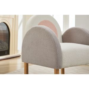 DB Accent silla sofá diseño de arcoíris tela para niños pequeños marco de madera sólida hogar Oficina reclinable muebles con mechones característica extensible - Product Image 1