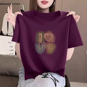 ZZH YF2245 2026 Summer New Short Sleeved Silk/Cotton Breathable Women's Loose Versatile Casual T-<b>Shirt</b> - Product Image 3