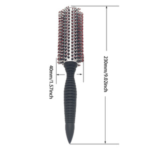 Nano <span class=keywords><strong>Thermal</strong></span> <span class=keywords><strong>Ceramic</strong></span> & Ionic Tech Brosse à cheveux ronde en poils de sanglier pour usage domestique-Redresser et boucler les cheveux avec brosse coiffante - Product Image 3