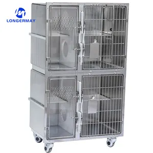 Veterinary High-strength Acrylic Pumping Board Design Pet Cat Dog Stainless Steel Cage