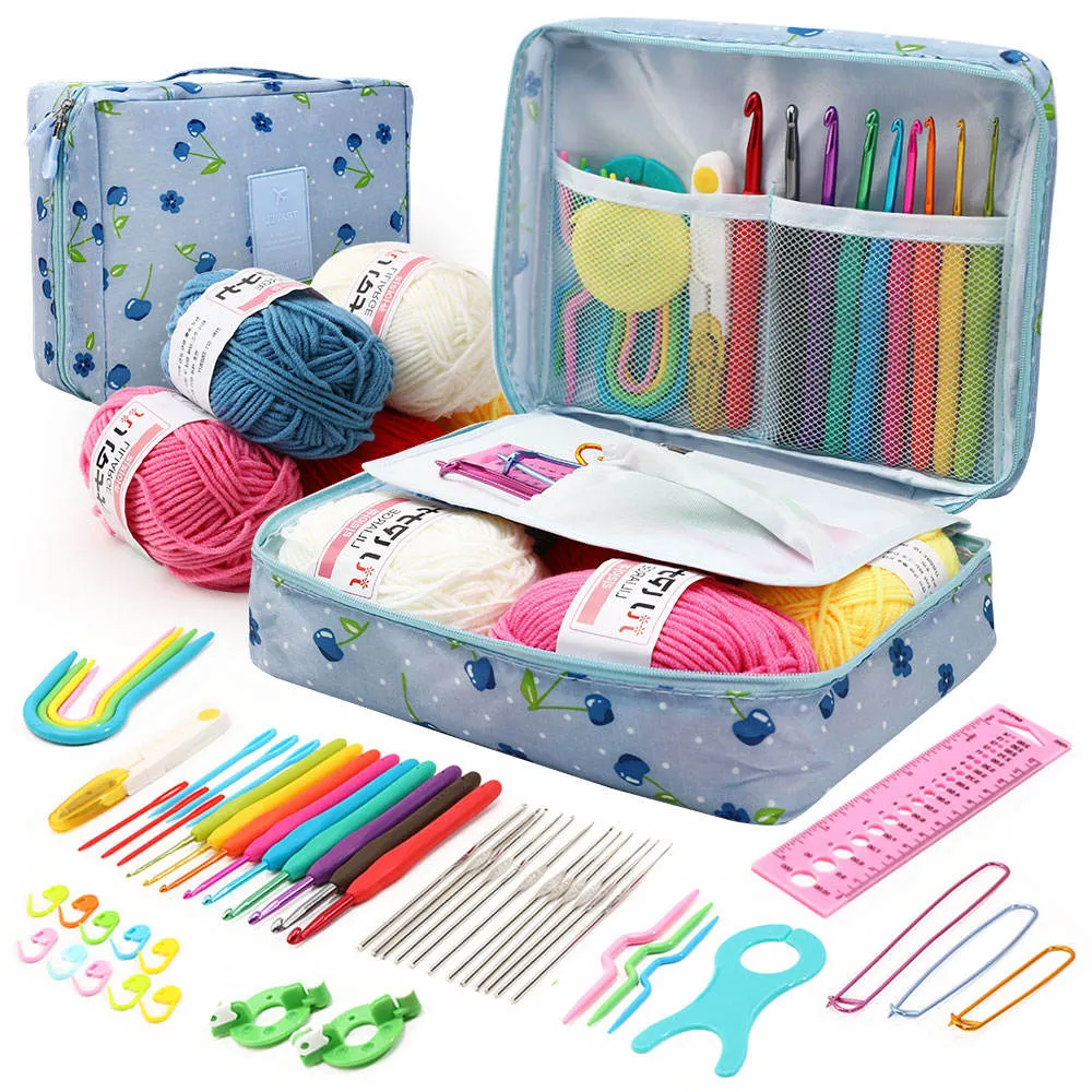 Prix usine bricolage outils à tricoter ensemble crochet crochet crochets fil ensemble crochet tricot outils ensembles