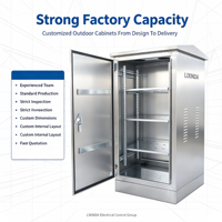 Boîtier de distribution électrique métallique étanche IP54 personnalisé LXD pour extérieur, armoire électrique industrielle et commerciale, projet OEM