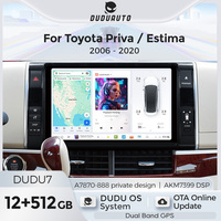 Reproductor Multimedia para Auto DUDUAUTO DUDU7 A7870 AKM7739 VELVET DSP QLED RCA 5.1 para Toyota Priva Estima 2006-2020