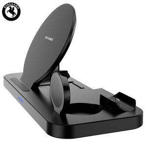 Table de chevet intelligente avec station de recharge sans fil <span class=keywords><strong>pour</strong></span> base de montre écouteur et stylo chargeur rapide sans fil 4 en 1 portable - Product Image 4