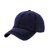 Logo personnalisé couleur unie casquette de baseball unisexe lavage mode chapeau de sport 6 panneaux coton casquette de baseball