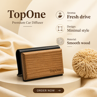 Diffuseur d'huiles essentielles en bois pour pare-soleil de voiture, clip invisible, plusieurs types de parfums, longue durée, vente en gros