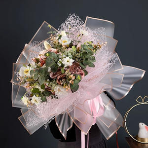 Custom Korean 2 Sides <b>Valentin</b> Day Flower Packaging Gift Waterproof flower <b>wrapping</b> <b>paper</b> Roll - Product Image 3