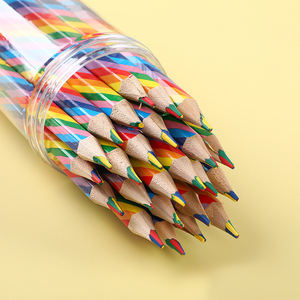 Ensemble de 28 crayons de couleur Macaron dessin arc-en-ciel écologiques avec boîte crayons de croquis en bois personnalisés - Product Image 5
