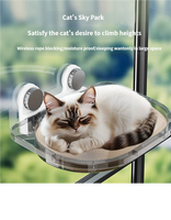 Hamac pour chat à ventouse pour fenêtre, lit suspendu toutes saisons pour chat pour bronzer, panier pour chat à fixer sur vitre, chaud pour l'hiver