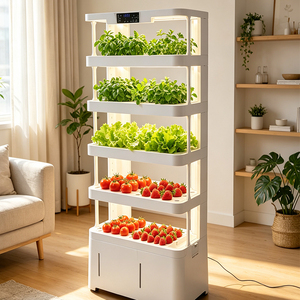 Pump Timer All Include a Frame Hydroponics System Aeroponics Tower Garden Vertical <b>Set</b> Vertical <b>Farming</b> for Lettuce "Fresh Veget - Product Image 1